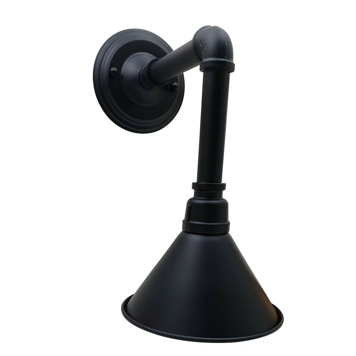 Black Steampunk Retro Wall Pipe Lamp – Vintage Wall Sconce
