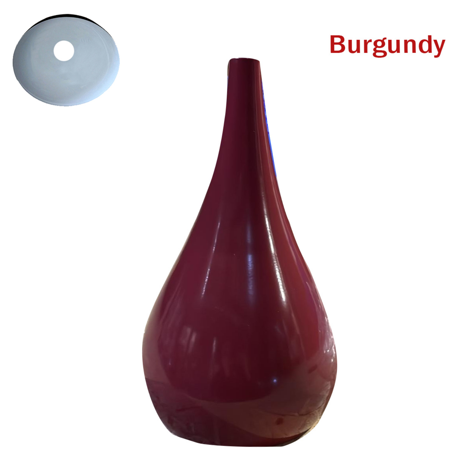 Industrial Vintage Teardrop Pendant Light – Burgundy